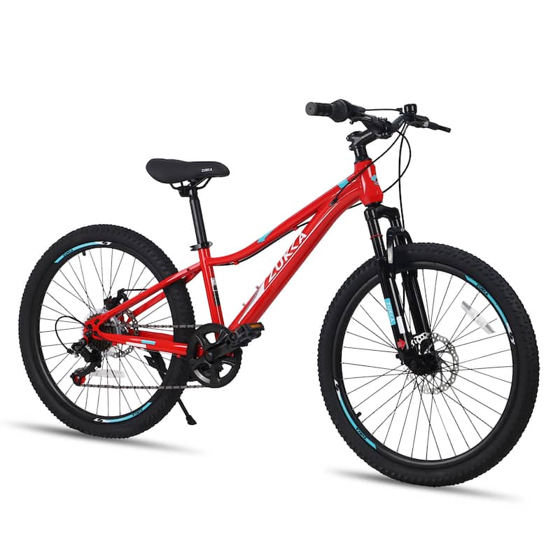 Mountain Bike For Girls And Boys Mountain 24 Inch Shimano 6-Speed Bike