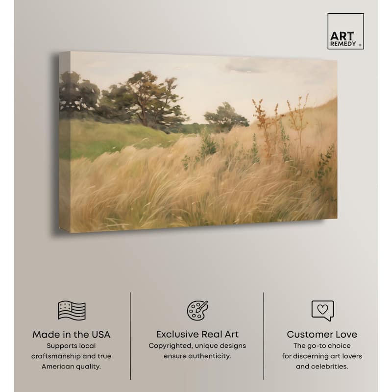 Cogon Grass Breeze I Canvas by Art Remedy, Gallery Wrapped