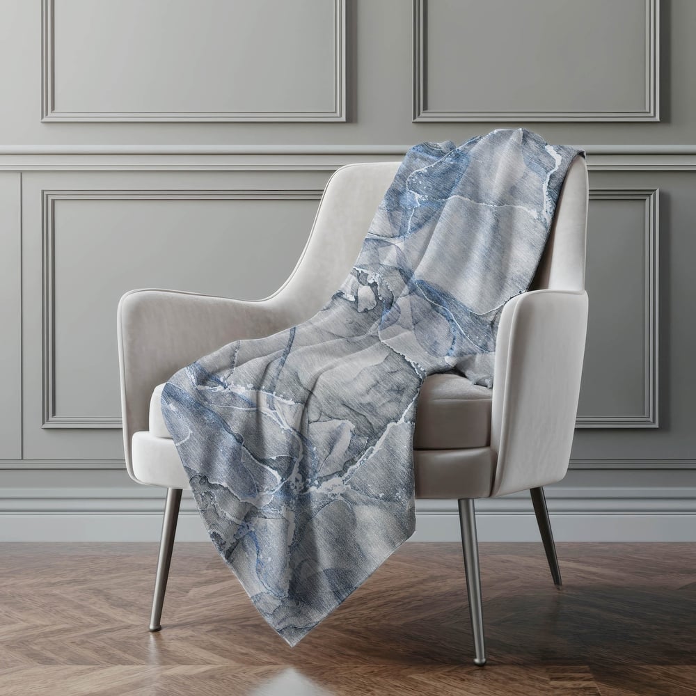 Premium Machine Washable Modern Abstract Sherpa Throw Blanket