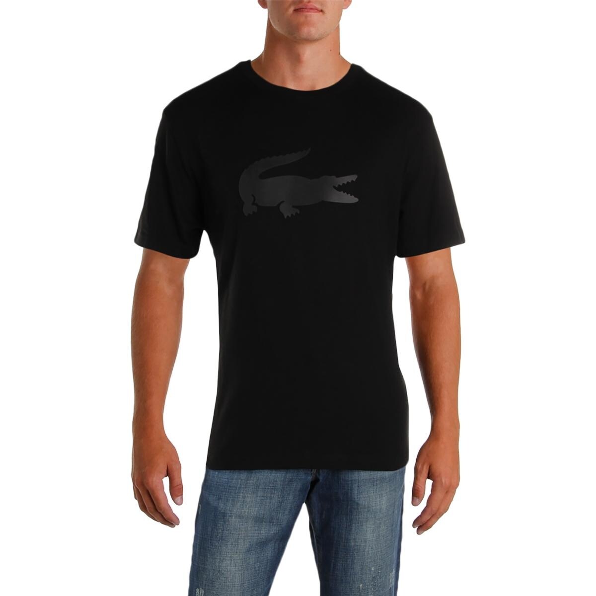 Shop Lacoste Mens Tonal Crocodile Graphic T Shirt Cotton Graphic 2xl Overstock 26385637