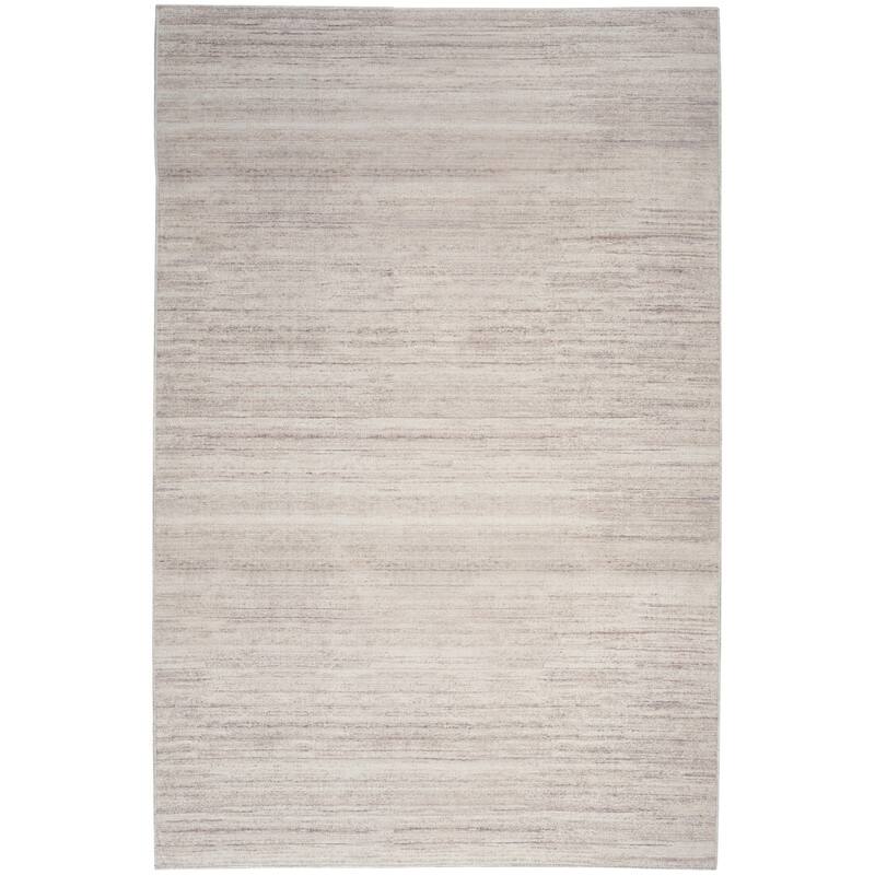 Geyu Power Loomed Abstract Modern Low Pile Area Rug By HomeRoots - 87' X '63' X '0.25