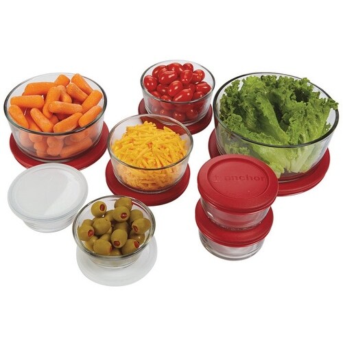 anchor hocking 30 piece glass food storage set