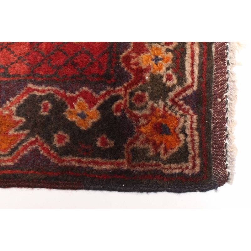 ECARPETGALLERY Hand-knotted Teimani Red Wool Rug - 3'3 x 5'2