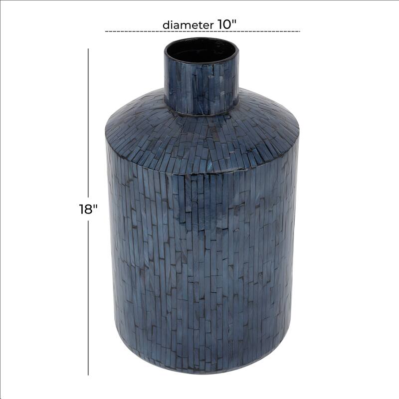 Blue Shell Contemporary Vase