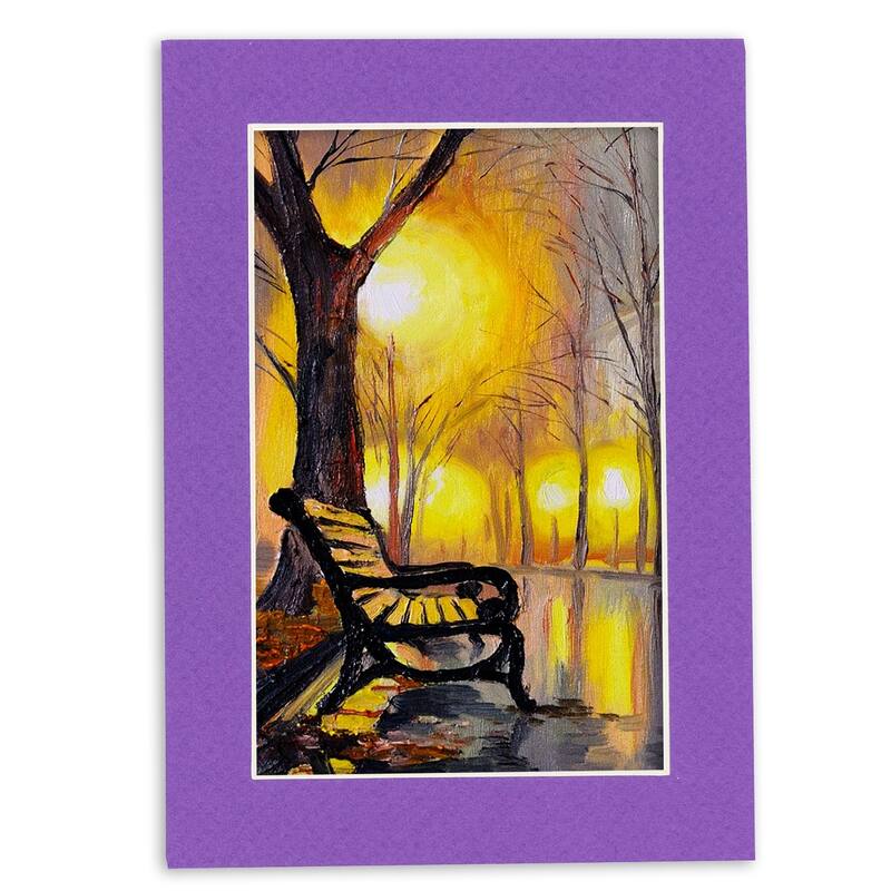 8x10 Mat for 11x14 Frame Precut Mat Board AcidFree Purple 8x10 Photo