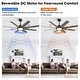 preview thumbnail 15 of 15, 60" Farmhouse Large Windmill Dimmable Ceiling Fan with Light and Remote
