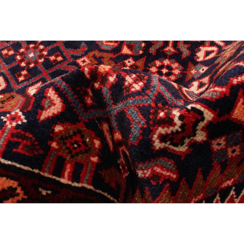 ECARPETGALLERY Hand-knotted Andelz Dark Navy Wool Rug - 3'9 x 10'5