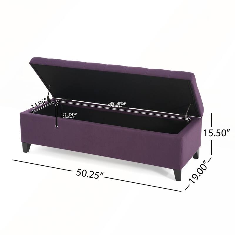 Multi-Functional Tufted Storage Ottoman with Hidden Compartment for Small Spaces and Elegant Home Decor