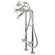 preview thumbnail 13 of 15, Traditional Freestanding Tub Faucet with Supply Line and Stop Valve Polished Chrome