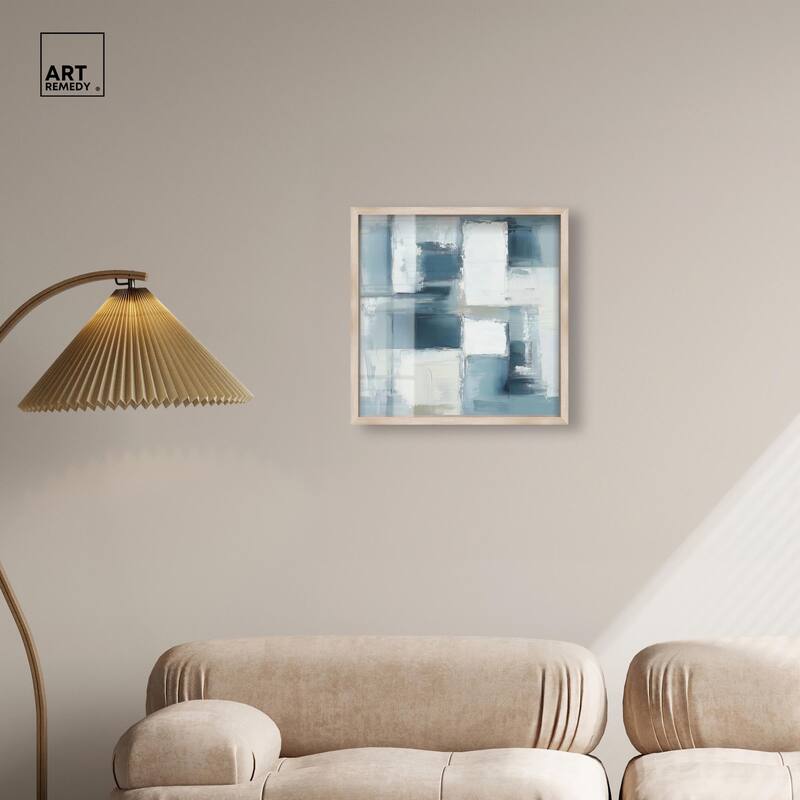 Deconstructed Blue I Shadowbox by Art Remedy