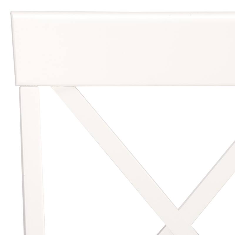 SAFAVIEH HOME Ksenia X-Back Side Chair - 18"W x 22"D x 38"H