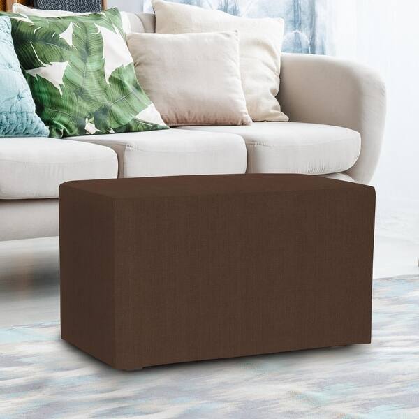 slide 2 of 6, Allan Andrews Universal Bench With Slipcover, Sterling Collection Chocolate