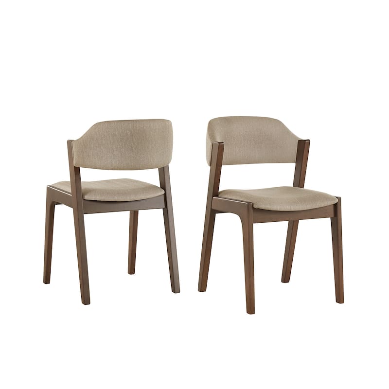 Pitea Scandinavian Wood Finish Dining Chairs (Set of 2) by iNSPIRE Q Modern