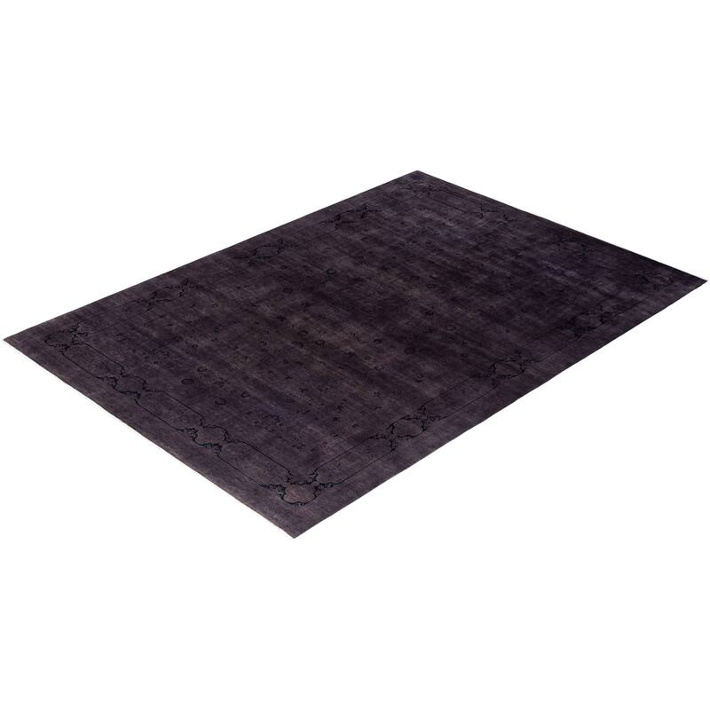 Fine Vibrance One-of-a-Kind Hand-Knotted Area Rug - Brown, 9' 1" x 12' 10" - 9' 1" x 12' 10"