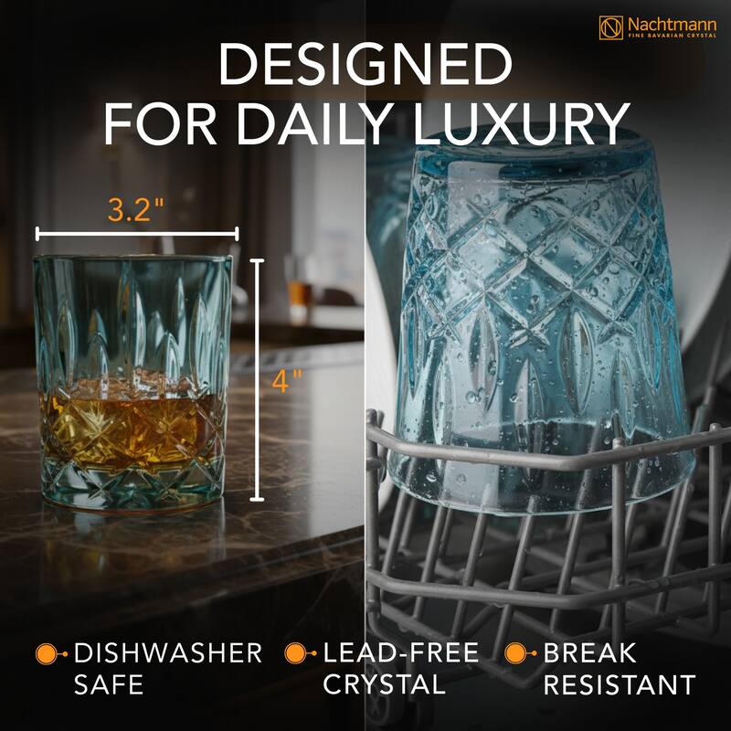 Nachtmann Set of 2 Noblesse Fine Glass Whiskey Tumblers