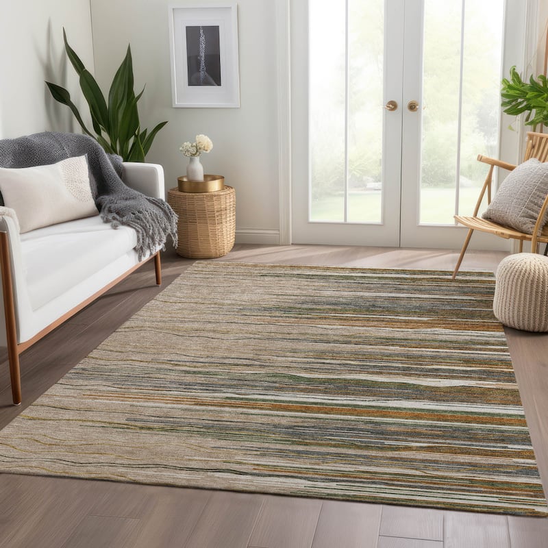 Premium Washable Super Soft Solid Landscape Mayfield Rug