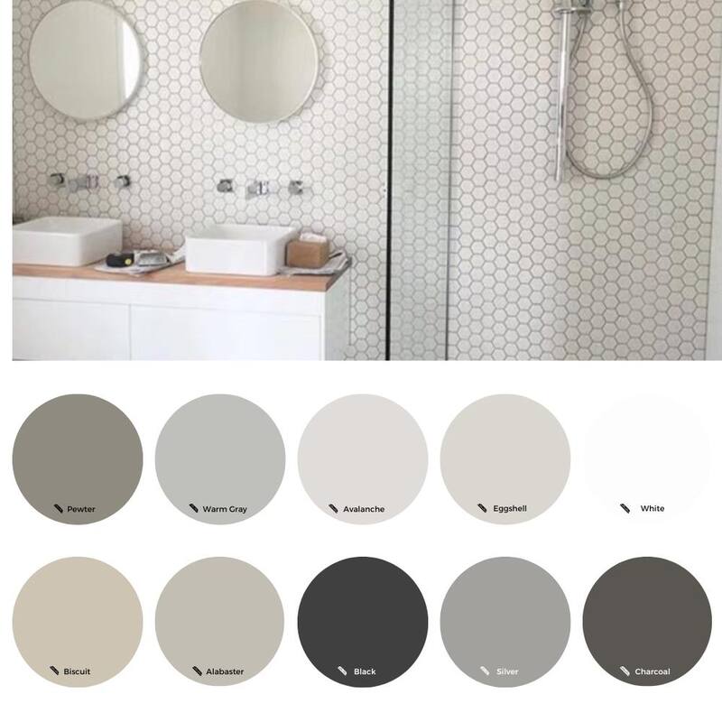 Honeycomb 2x2 White Porcelain Mosaic Tile - Floor, Wall & Backsplash