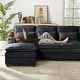 preview thumbnail 13 of 53, 113" Chenillle U Shaped Sectional Sofa with Toss Pillows