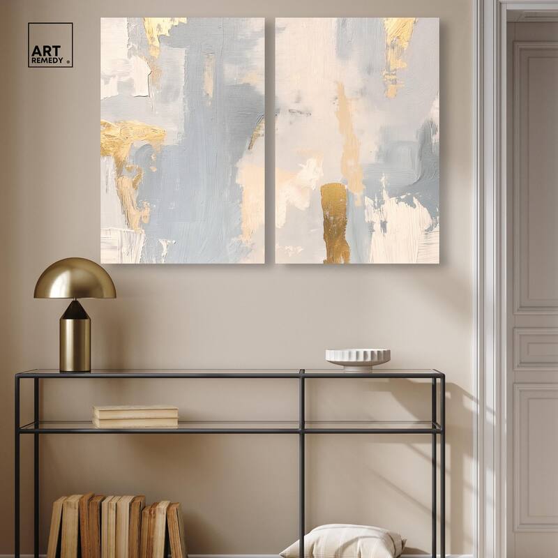 Gilded Driftwood II Canvas Set of 2 by Art Remedy, Gallery Wrapped