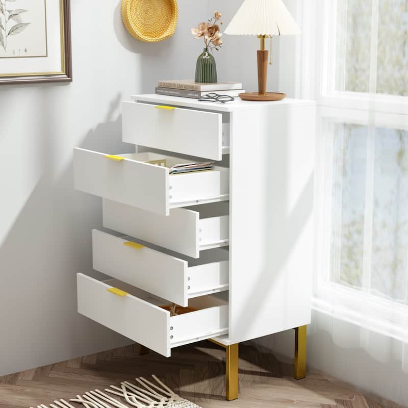 5 Drawer Dresser Storage Tower, Organizer Unit for Bedroom,Chest