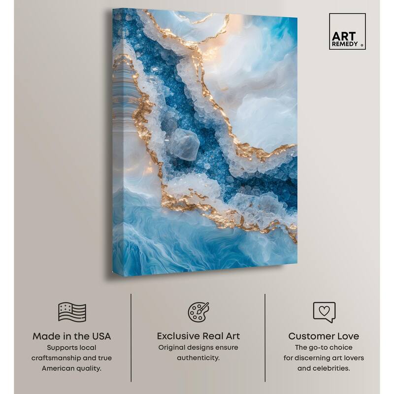 Molten Topaz I Canvas by Art Remedy, Gallery Wrapped