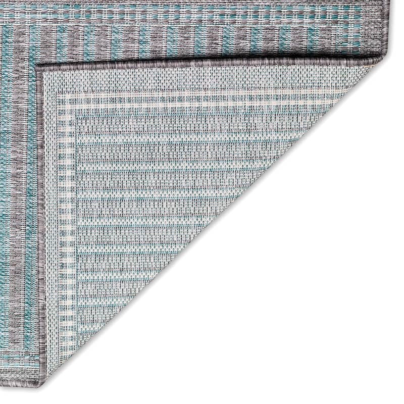 Liora Manne Malibu Simple Border Indoor/Outdoor Rug