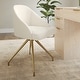 preview thumbnail 68 of 75, Martha Stewart Upholstered Stationary Swivel Home Office Chair