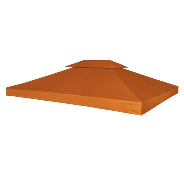 vidaXL Gazebo Canopy Top 10'x13' Terracotta Replacement Cover 2 Tier Outdoor