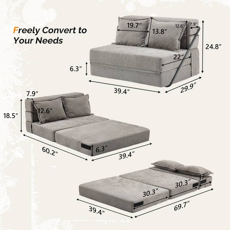 VINGLI 43'' W Single Sofa Bed