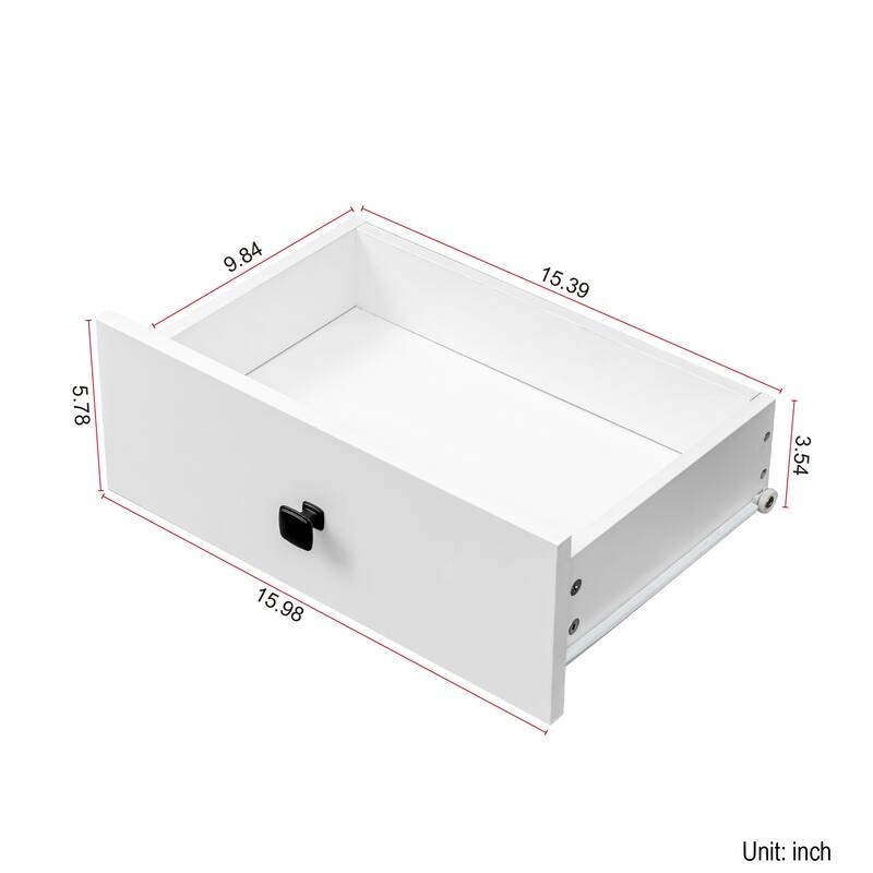 GDF Studio - Gallia Modern Laundry Cabinet with Storage Drawer - 1 Drawer