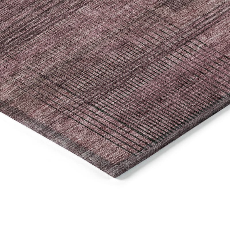 Machine Washable Indoor/ Outdoor Chantille Contemporary Imprints Rug