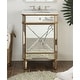 preview thumbnail 2 of 6, Benton Collection 24" Allegra Single Sink Bathroom Vanity Gold