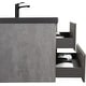 preview thumbnail 36 of 75, GDFStudio - Carter Floating Bathroom Vanity with Quartz Sand Countertop & Soft-Close Drawers