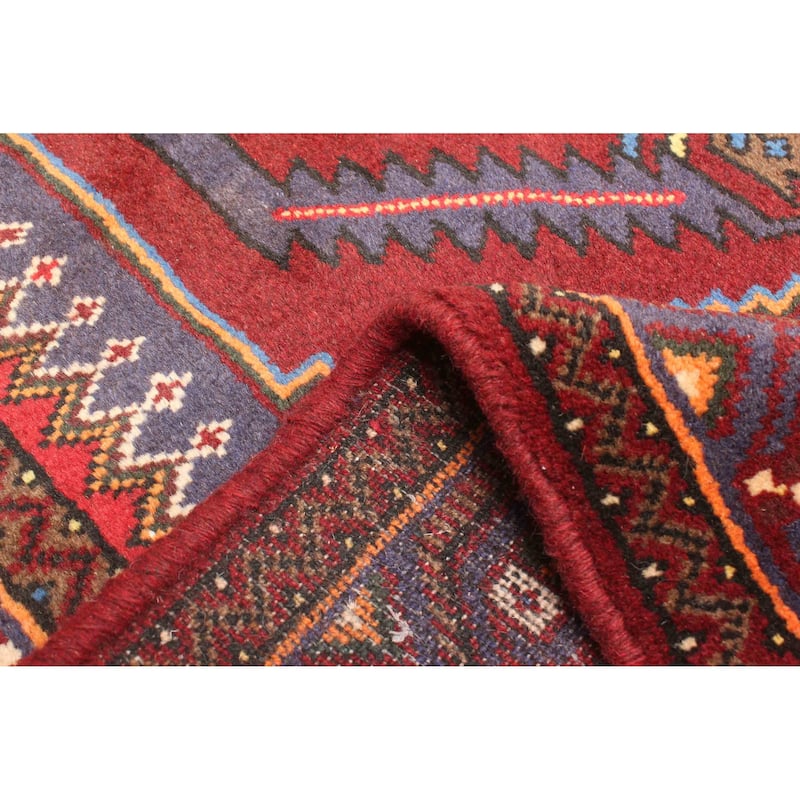 ECARPETGALLERY Hand-knotted Andelz Red Wool Rug - 4'1 x 6'3