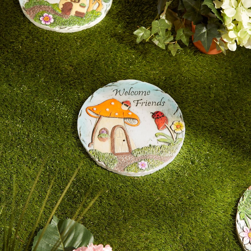Sunflower Dot Flip Flop Stepping Stone