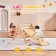 preview thumbnail 23 of 26, Pikler Triangle Set, Toddler Climbing Toys Indoor Playground, Ramp, and Arch, Montessori Climbing Set with Triangle