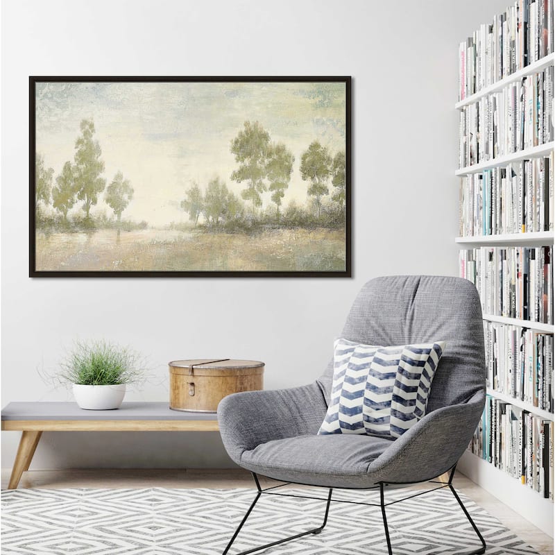 "Distant Valley Panel" Print on Floating Canvas