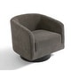 preview thumbnail 142 of 186, Modern Upholstered Barrel Chair Swivel Accent Chair for Living Room