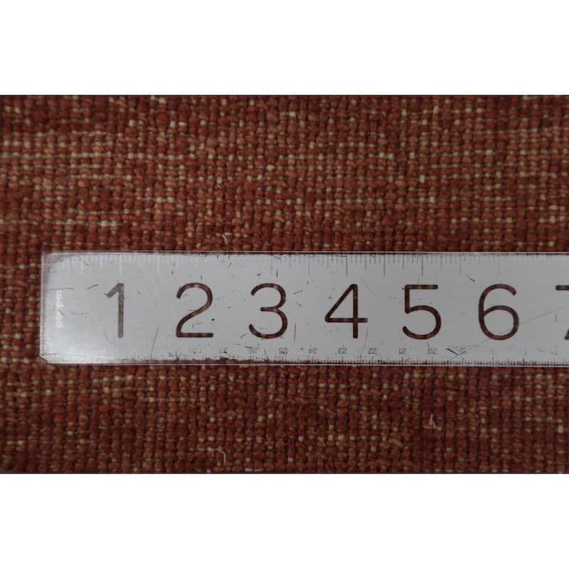 Hand Knotted Oriental 100% Wool Carpet Modern Solid Purples Gabbeh Area Rug - 12' 2'' X 8' 11''