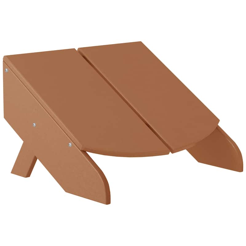 Coastin Modern Poly Ottoman - Teak