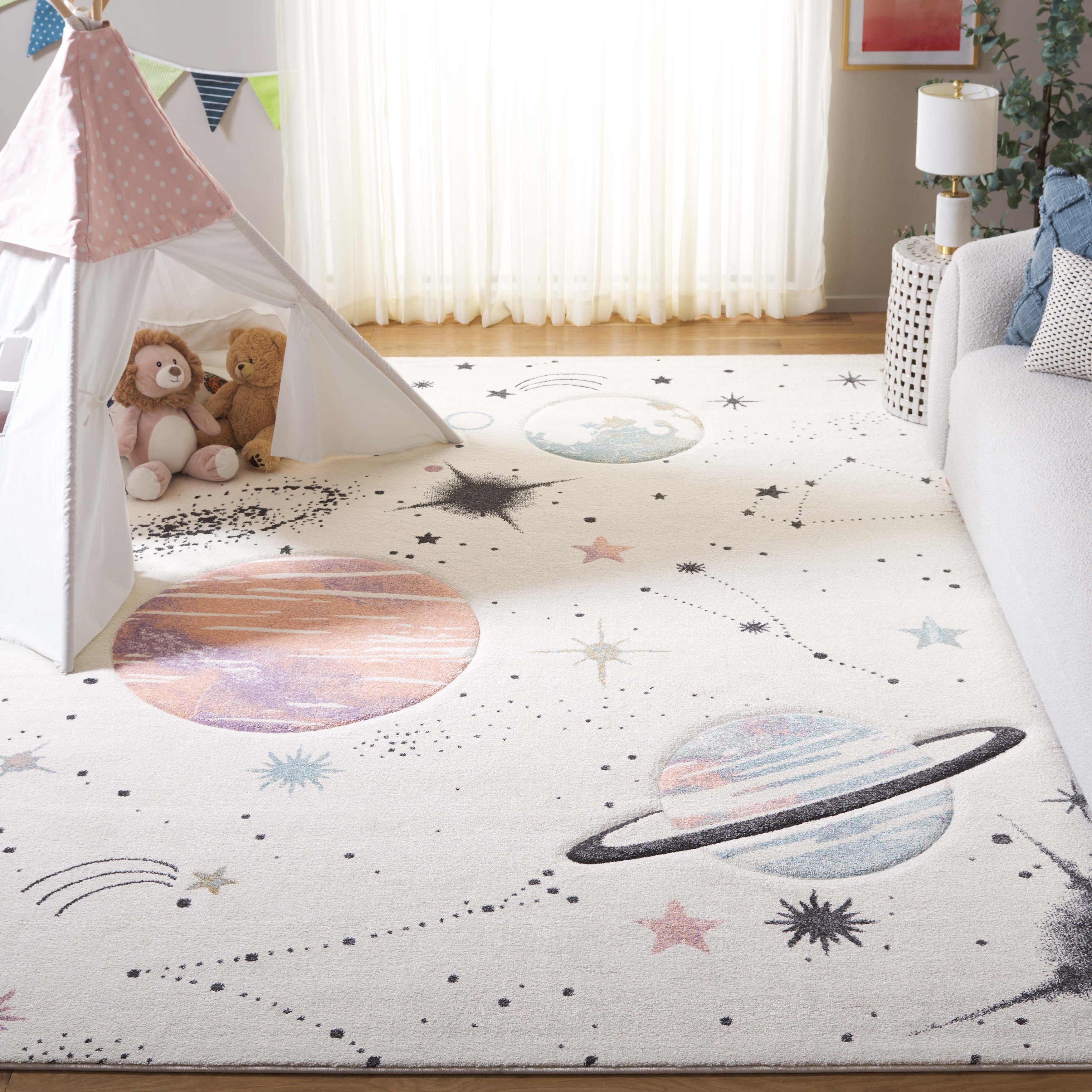 SAFAVIEH Carousel Kids Katre Solar System Rug