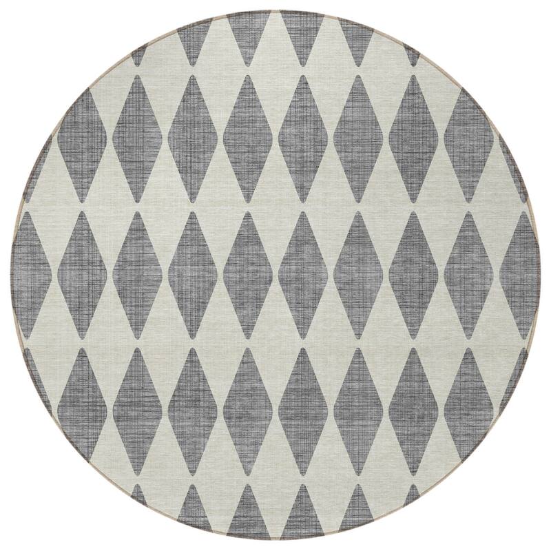 HomeRoots Geometric Transitional Rectangle Outdoor Rug