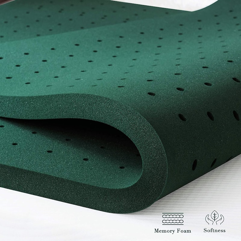 Gel-Infused Cooling Mattress Topper Memory Foam Mattress Pad