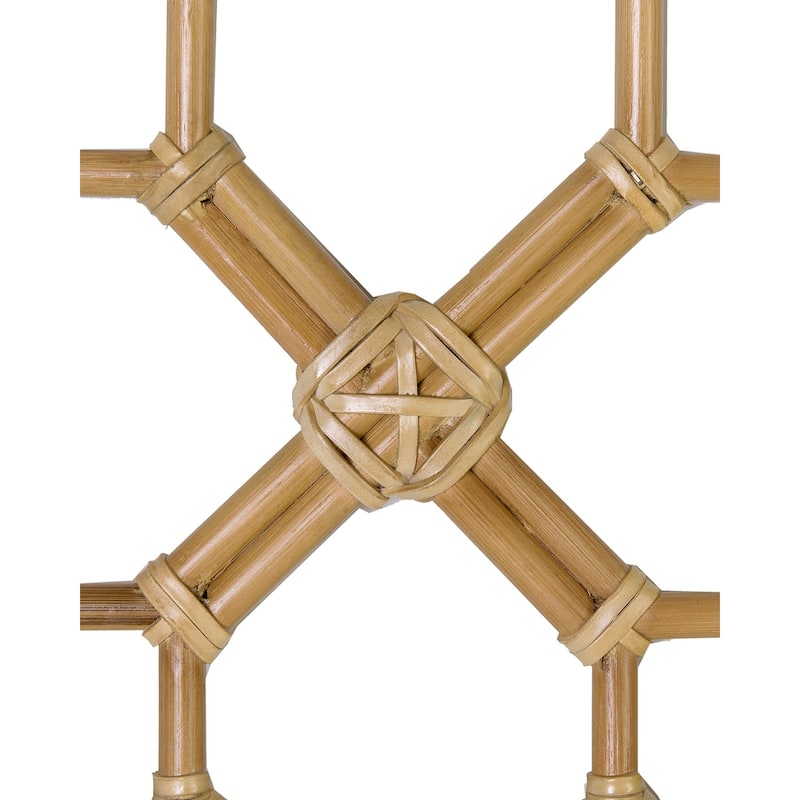 Handmade Natural Wood And Rattan Headboard by East at Main