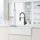 preview thumbnail 48 of 122, VIGO Edison 19" H Single Handle Pull-Down Sprayer Kitchen Faucet Set with Touchless Sensor