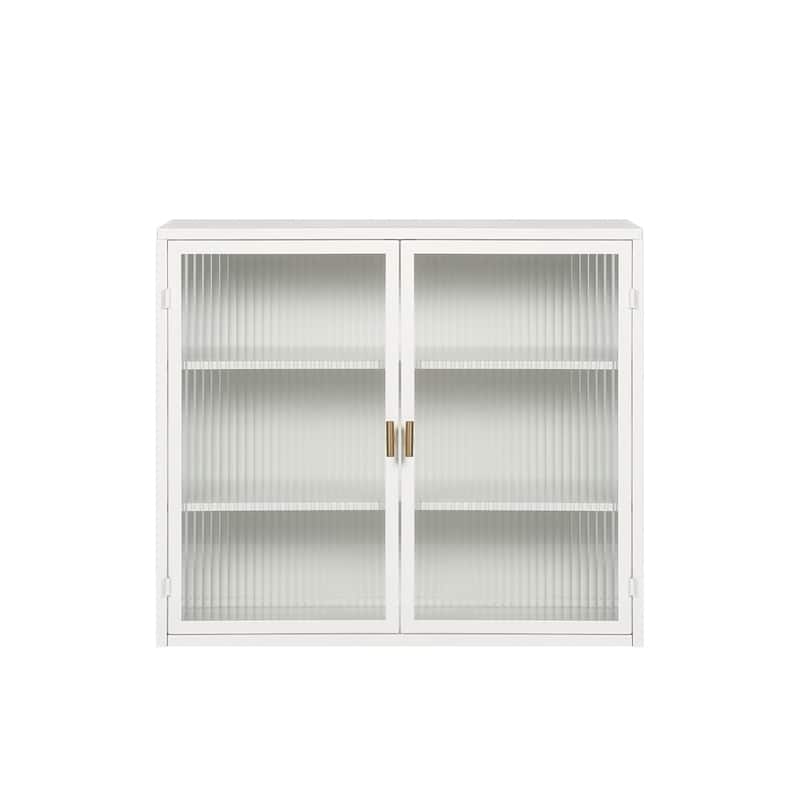 Universal triple glass door modern wall cabinet for living room bathroom