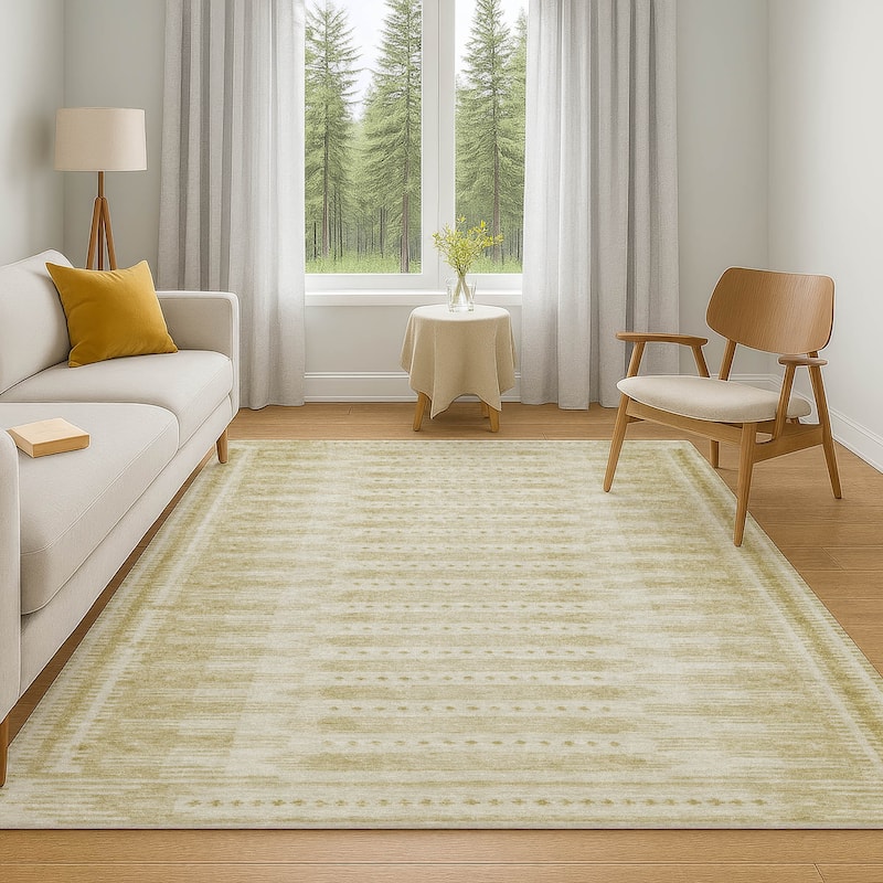 Premium Washable Super Soft Striped Ombre Mayfield Rug