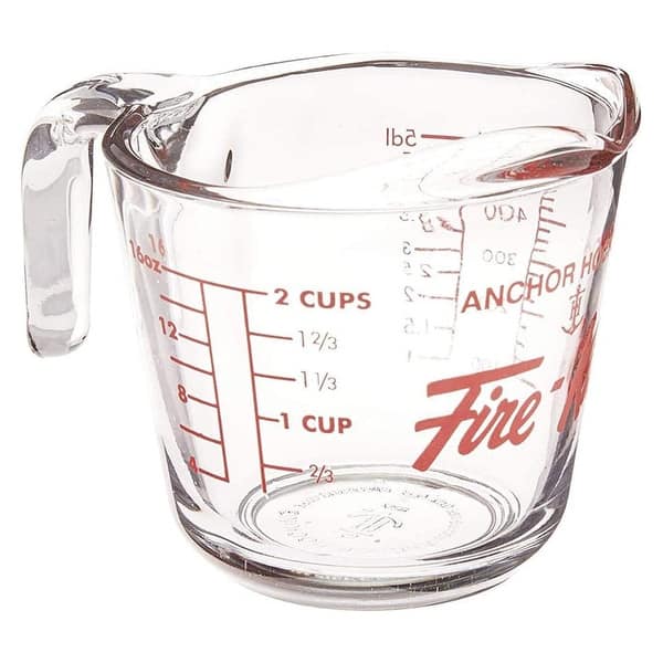 Anchor Hocking Fire-king Glass Measuring Cup, 16 Ounces - Clear