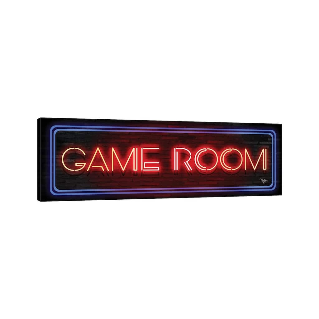 iCanvas "Game Room Neon Sign " by Mollie B. Canvas Print