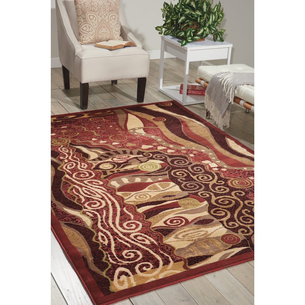 Nourison Modesto Abstract Geometric Area Rug